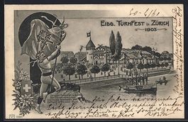 Zürich, Eidg. Turnfest 1903, Festhalle,