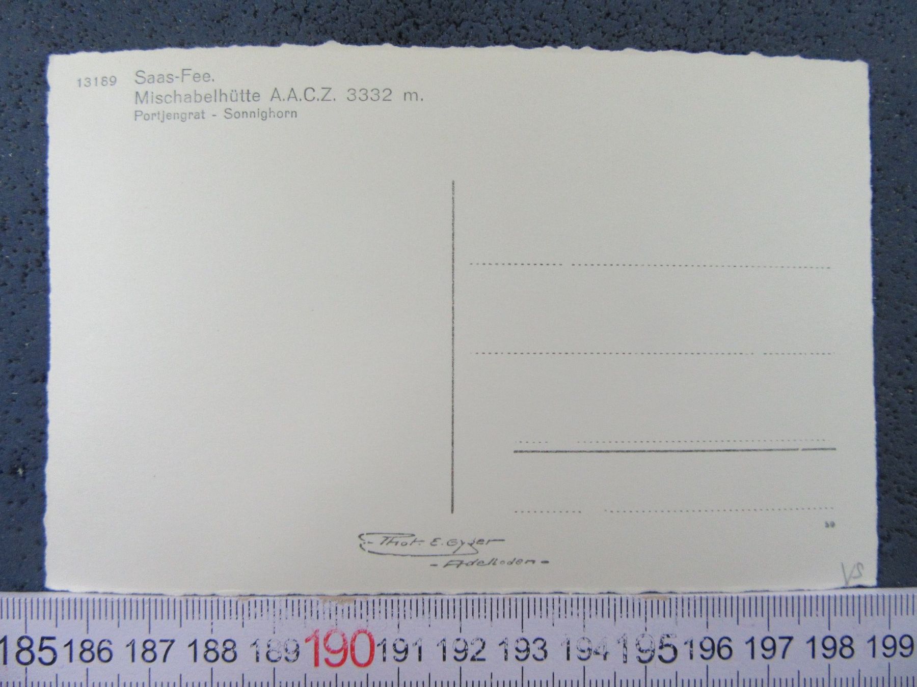 Cartoline postali: MISCHABLEHÜTTE SAAS-FEE AACZ VS AK – Usato da Ettingen venduto da Hausi4711 2