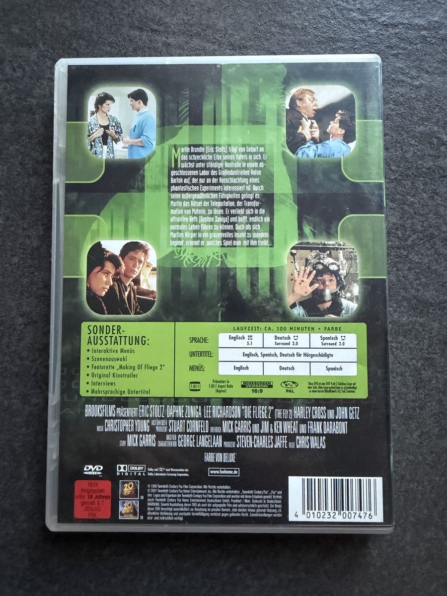 Tutti i DVDs: Die Fliege 2 DVD – Usato da Zürich venduto da cENS0R 1