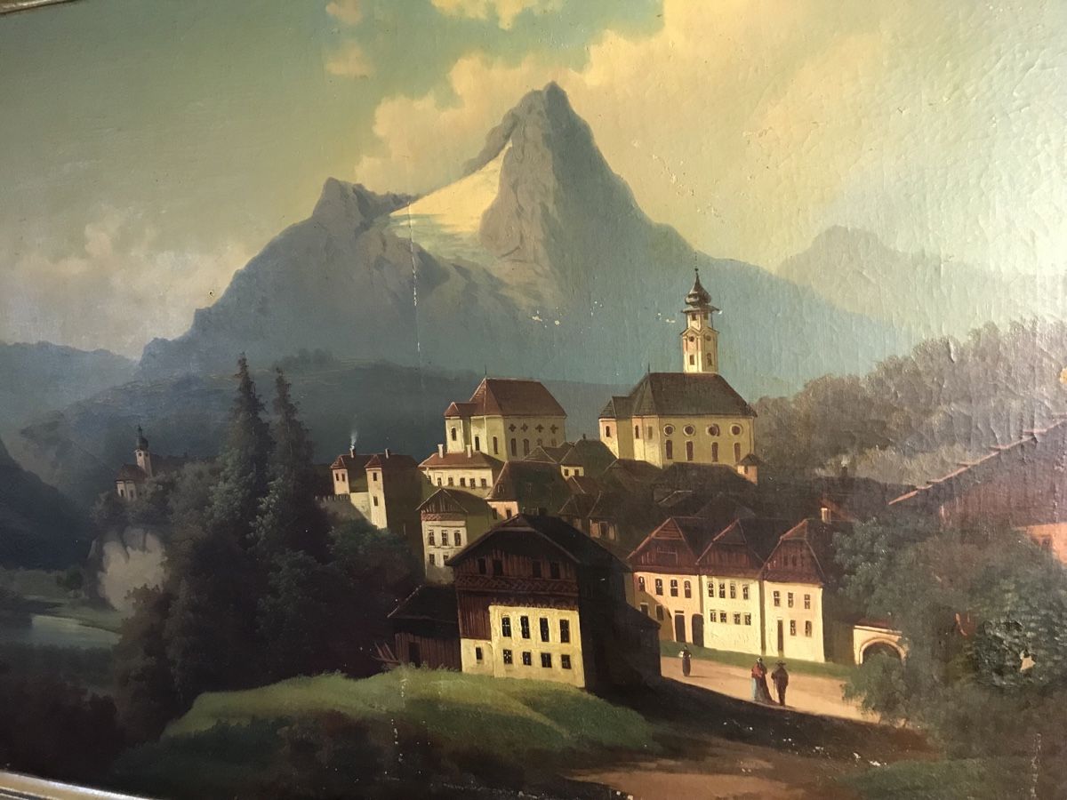 Dipinti: 19. Jh grosses Ölgemälde – Usato da Wolfhalden venduto da SecondAntique 8