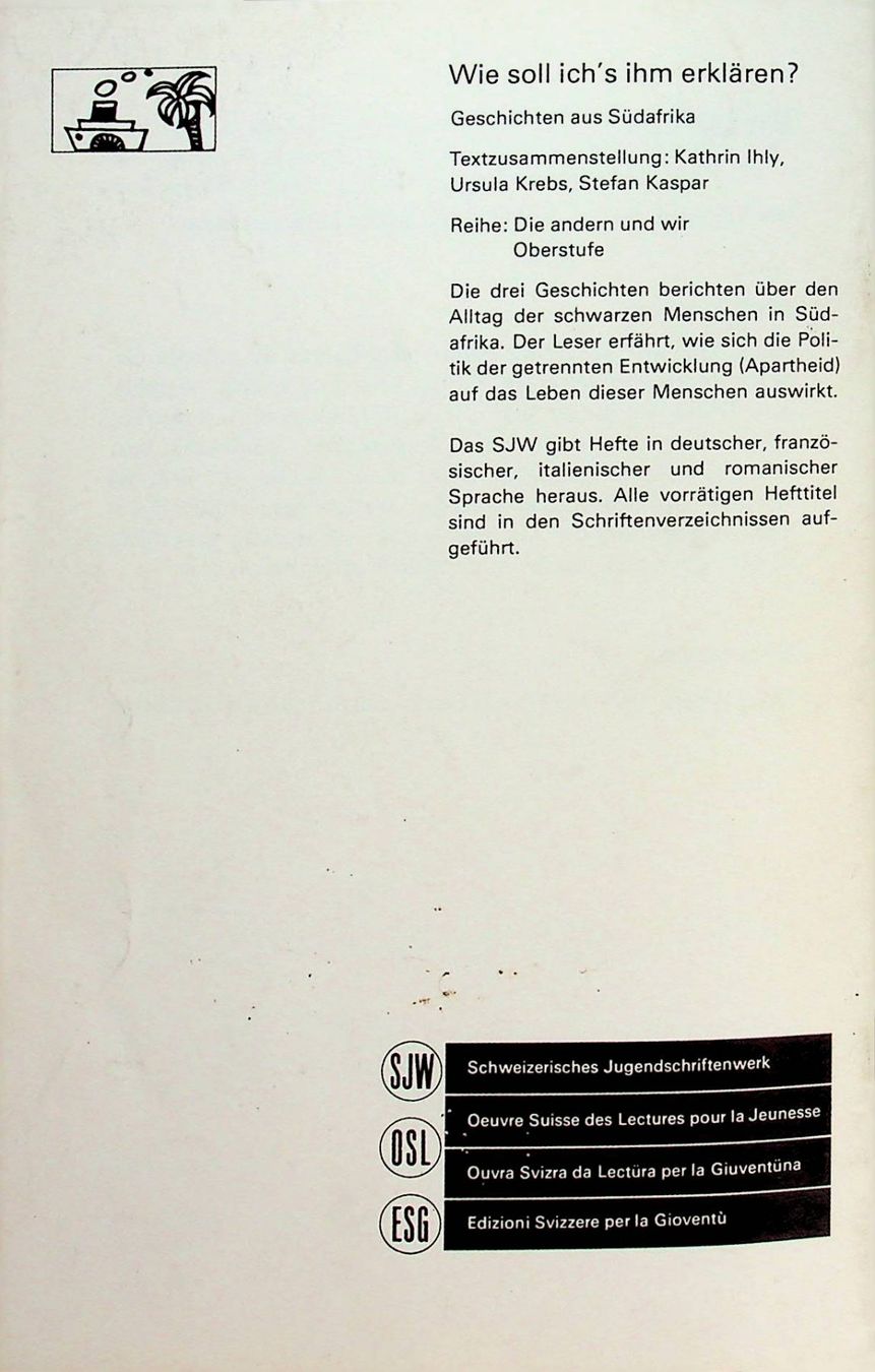 Libri: SJW 1502 Wie soll ich's ihm erklären? EA 1979 – Usato da Reitnau venduto da Zaomir 3