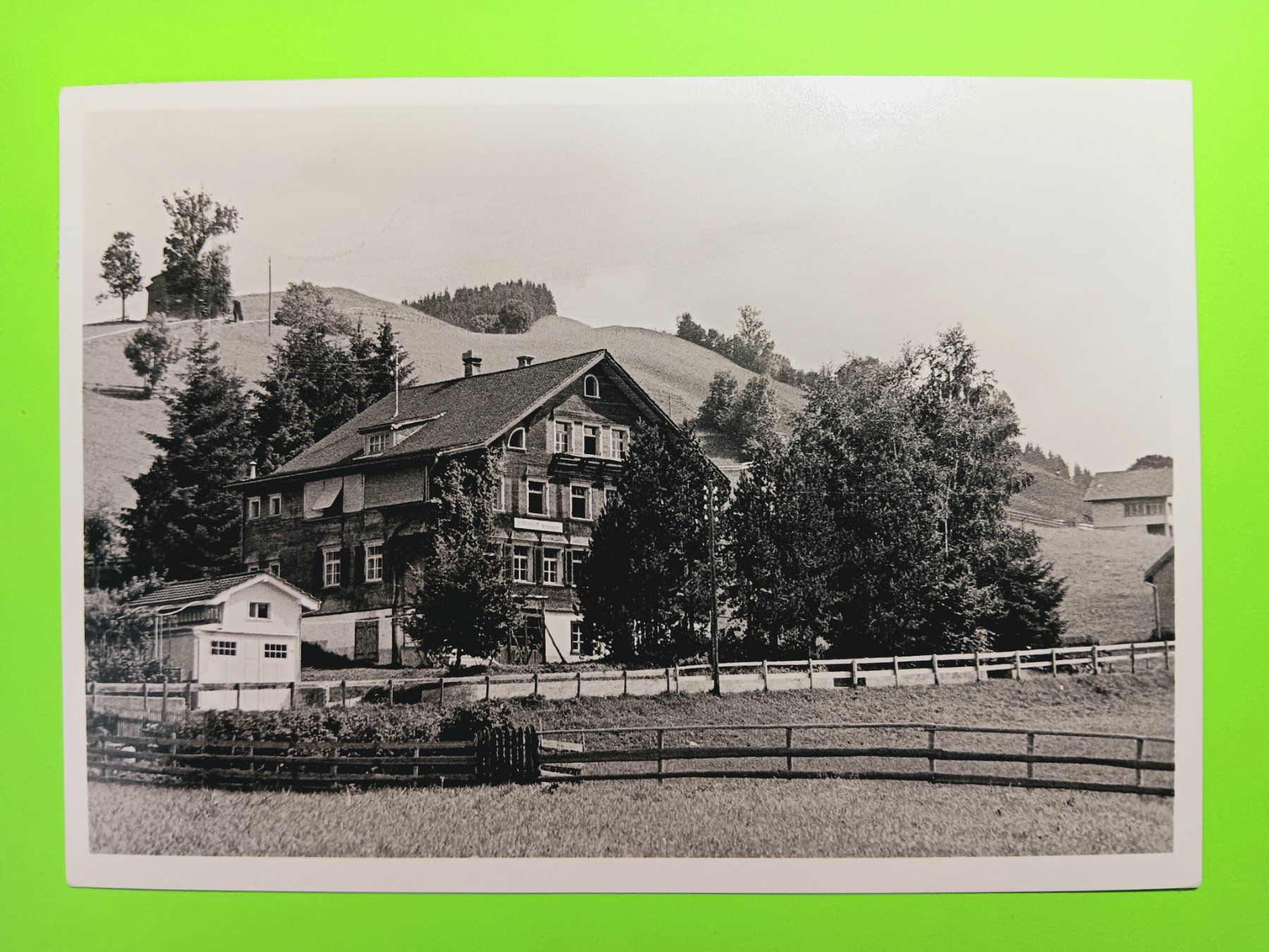 Ansichtskarten: Alte Ansichtskarte Kinderheim "Bergfalde" Gais 1952 – Gebraucht aus Holderbank AG von
