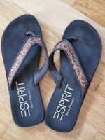 Esprit Zehentrenner dunkelbrlaun Grösse 38 Glitzerband