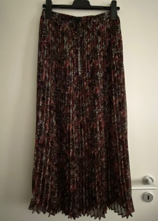 IKKS Jupe plissée imprimé végétal taille élastique t.38 (40)