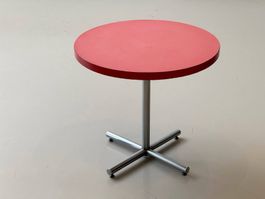 Runder Vintage Bistrotisch / Cafétisch, Schweiz 1980er Jahre