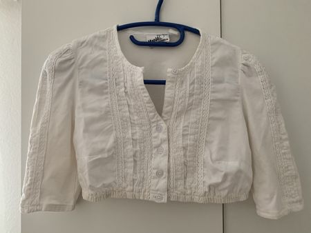 Dirndl Bluse, weiss Gr. S