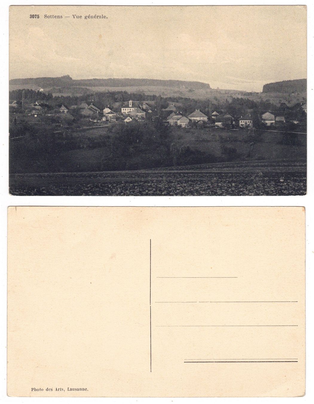 Cartoline postali: Sottens, vue générale – Usato da La Tour-de-Peilz venduto da amjust