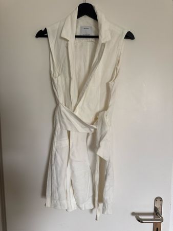 Bershka Damen Kleid Weiss Groesse S guter Zustand