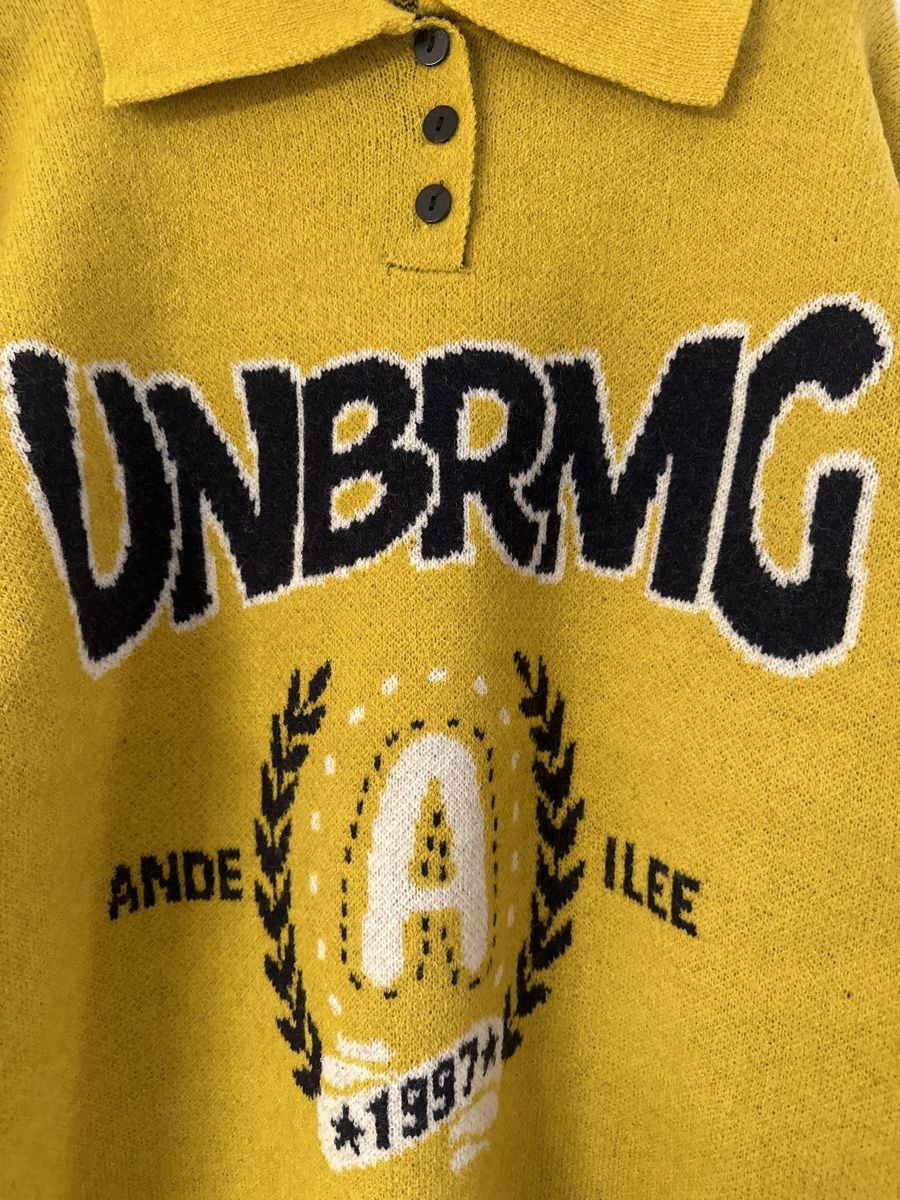 Pullover & Sweatshirts: Gelber Vintage UNBRMG Pullover Grösse L – Neu (gemäss Beschreibung) aus Solothurn von Ib1a 1