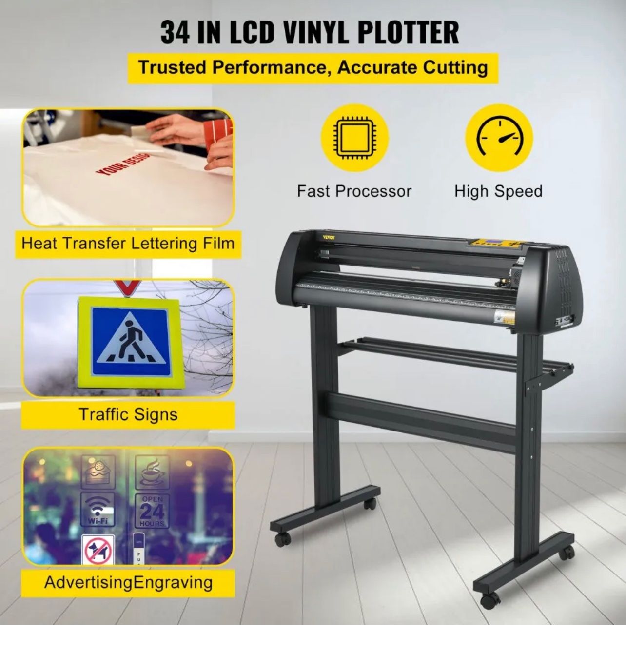 Alle Werkzeuge: 86 cm Vinyl Schneideplotter Vinyl Cutter Plotter 870 mm Slo – Neu und originalverpackt aus Amriswil von JaJa-Express 1