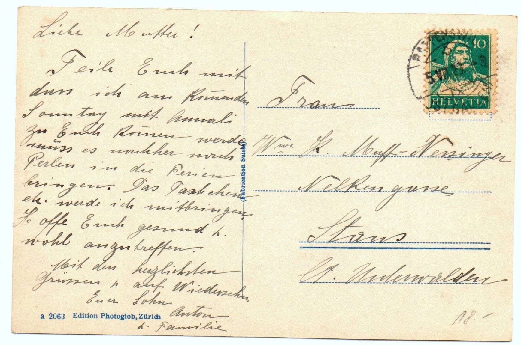 Cartes postales: RAPPERSWIL Rathaus – D'occasion à Jona par philajona 1