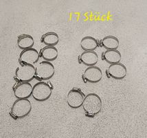17 Stück Edelstahl Schlauchschellen ca 38-64mm