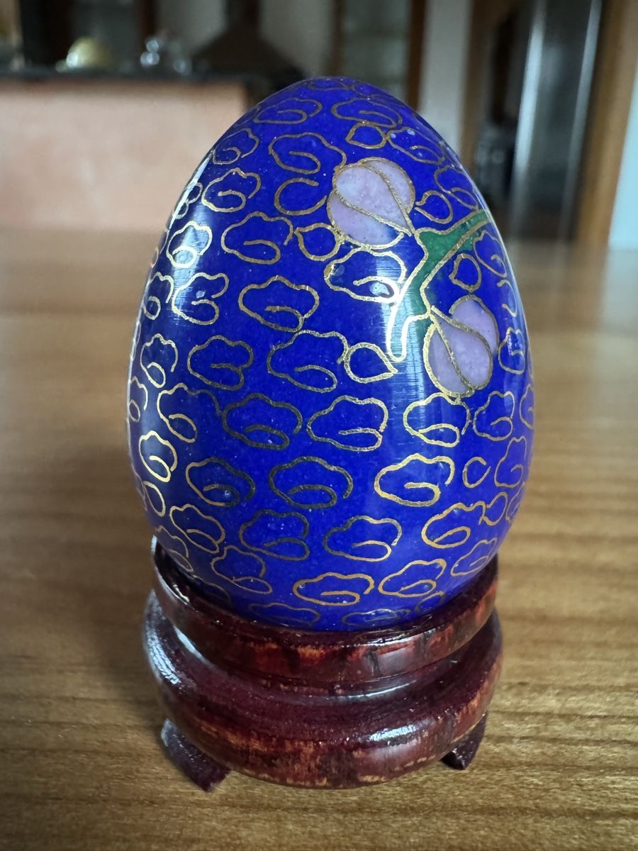Tutte le decorazioni: Osterei Chinesisch Cloisonné Handgemalt – Usato da Therwil venduto da rowe-spezial 2