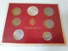 🇻🇦  Vatican UNC set 1978 - incl. silver 500 Lire. Paul VI