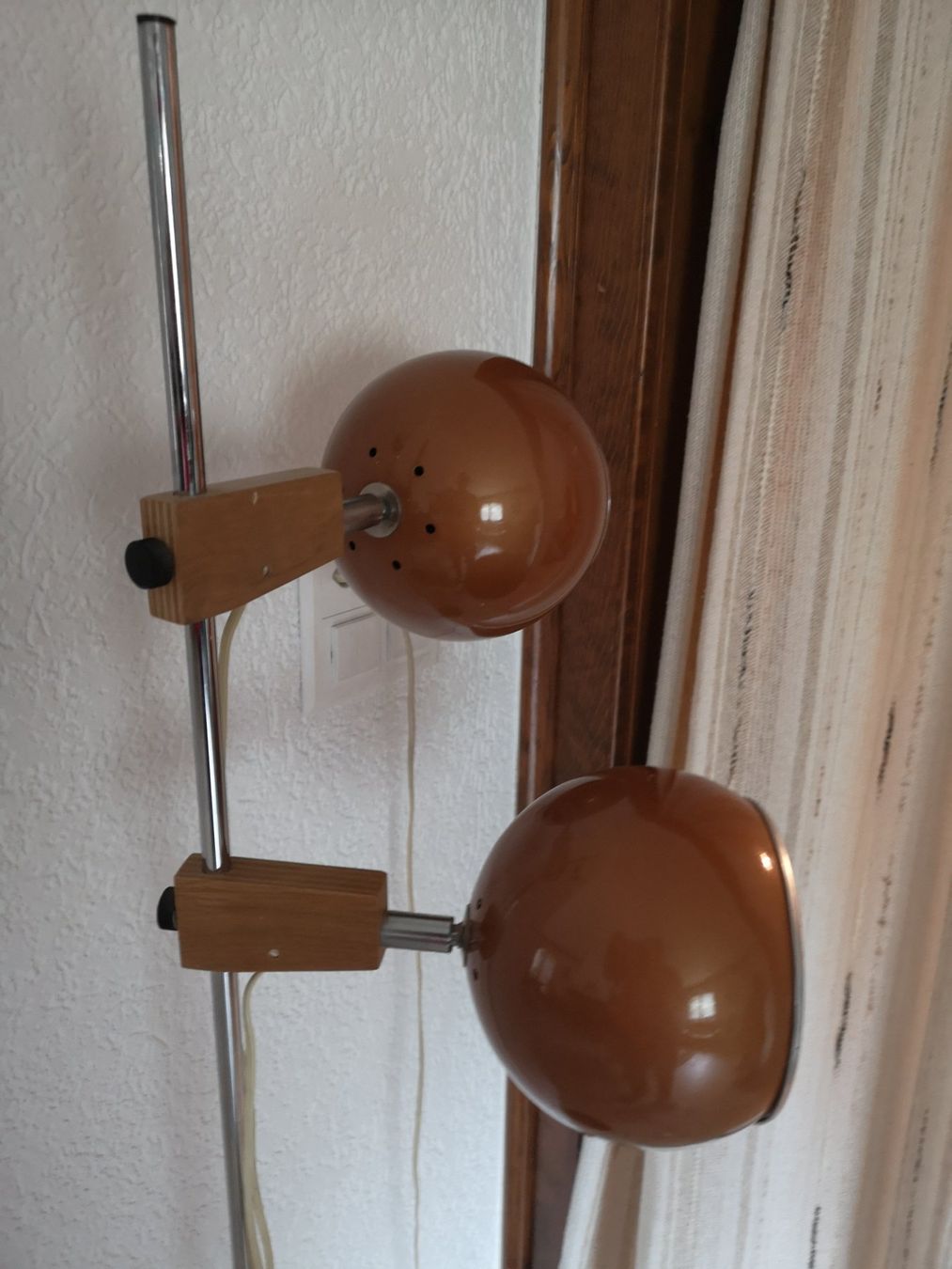 Lampade: Lampadaire Mid-Century Space Age en Teck de Temde – Usato da Conthey venduto da Cathlouz 4