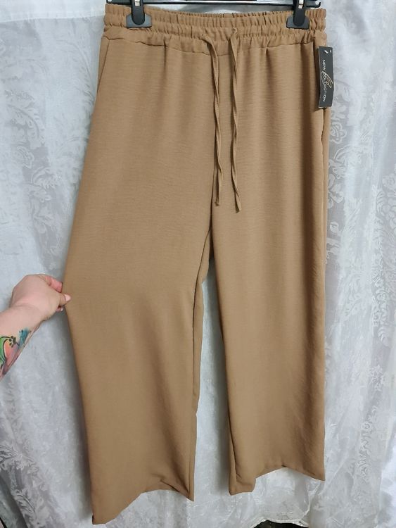 Pantalon Femme Talia Benson Taille Unique, Bleu, En Soie 69%, Léger, Neuf