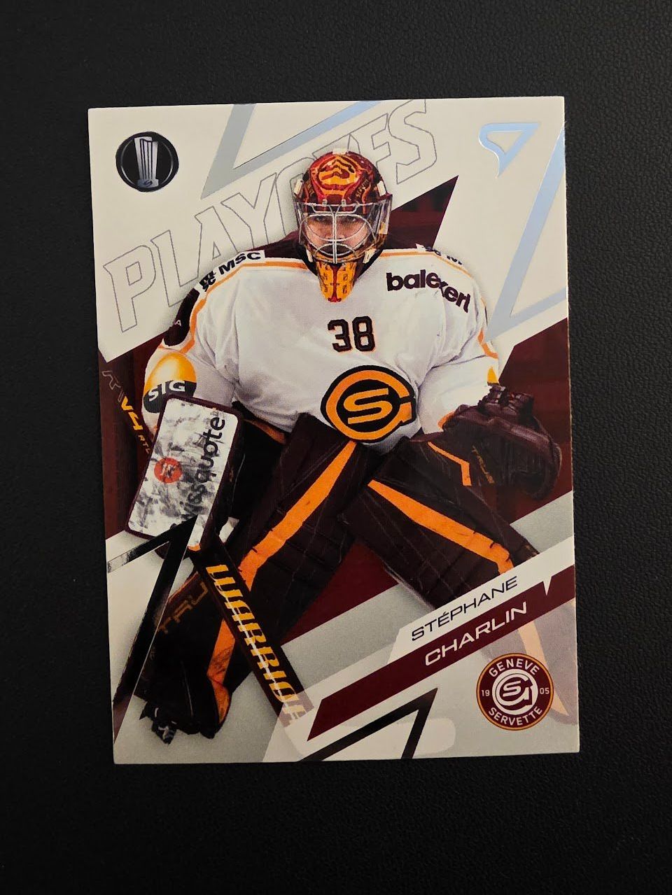 Sportzoo Carte collezionabili: 2025/26 HC Genf-Servette Stephane Charlin Playoffs – Usato da Bauma venduto da Yotanke