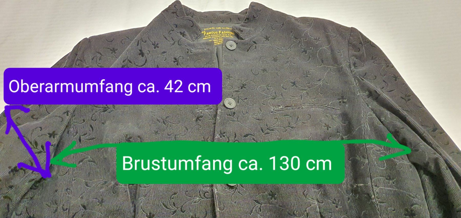 Jacken: Jacket, Blazer aus Jaquard 80cm lang, schwarz, Gr. 46 – Gebraucht aus Jona von VivianPatrick 7