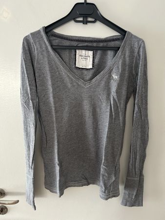 Abercrombie & Fitch Shirt, Grau, Langarm, Grösse S