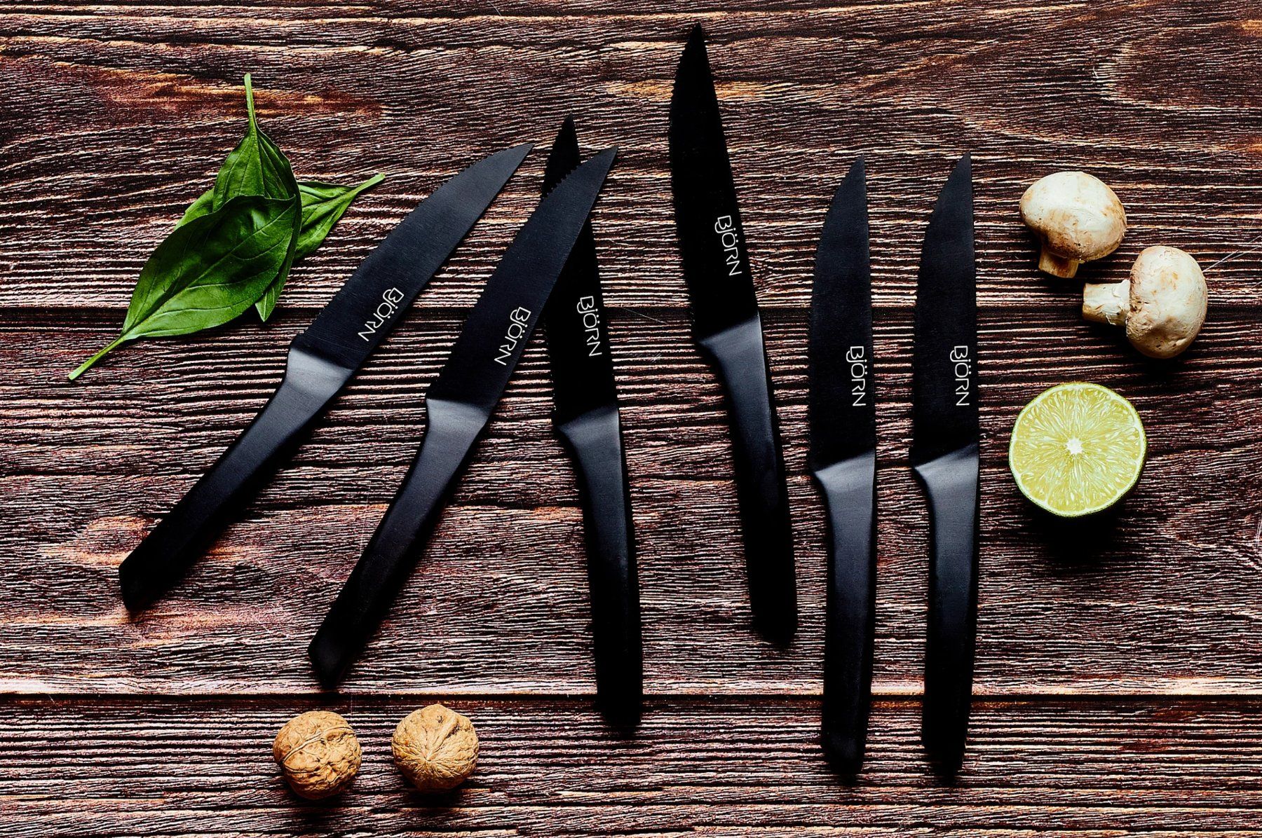 Coltelli: Björn Steakmesser 6 Stück Schwarz - Skarpur Set – Nuovo (secondo la descrizione) da Frauenfeld venduto da tkel 3