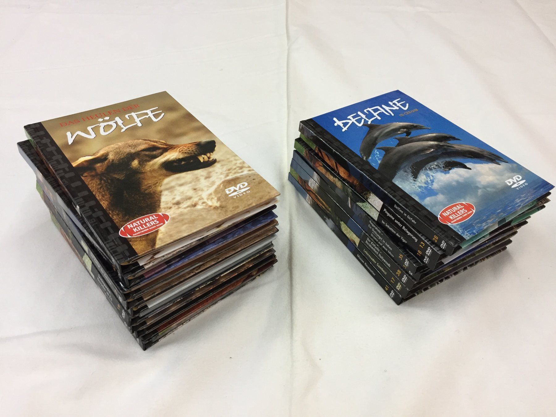 Tutti i DVDs: 18 x DVD "Raubtieren" – Usato da Schaffhausen venduto da sparzone 8