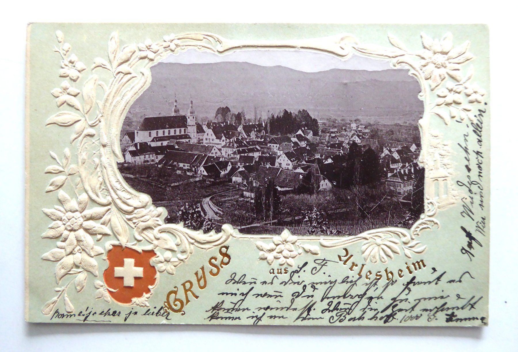 Cartoline postali: AK Gruss aus Arlesheim 1900 – Usato da Aesch BL venduto da Kauri1