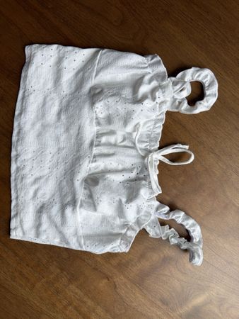 Schickes Sommer Oberteil, weiss, Gr. 38 nw