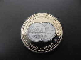 Medaille 150 Jahre Franken 2000 - 5 Franken 1939  Landi Züri