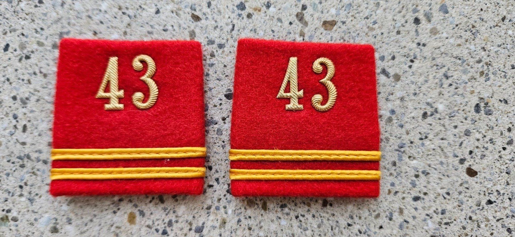 Schweizer Armee Placchette & Badge: *** Patten /Schulterschlaufen mit Nummer *** – Usato da Riedholz venduto da fr_sIruP