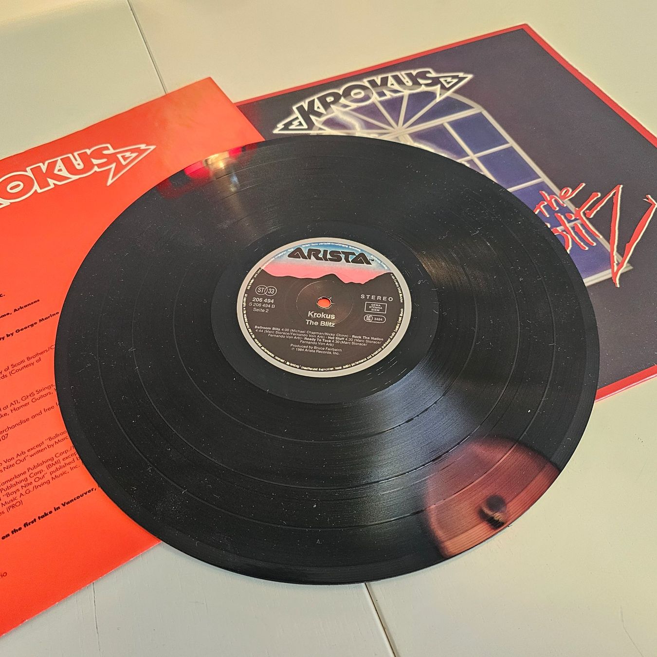 Dischi in vinile: LP Vinyl Krokus: The Blitz; Rock,  1984 – Usato da Nottwil venduto da Wondewa-Shop 4
