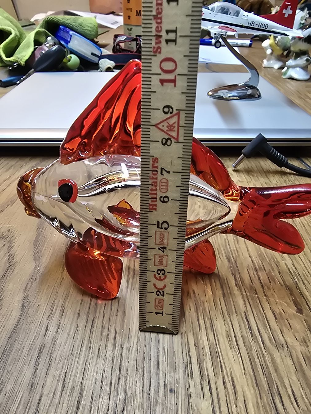 Murano Statuette: Roter Murano Glasfisch (Q) – Usato da Rorschach venduto da TimelessTrading 5