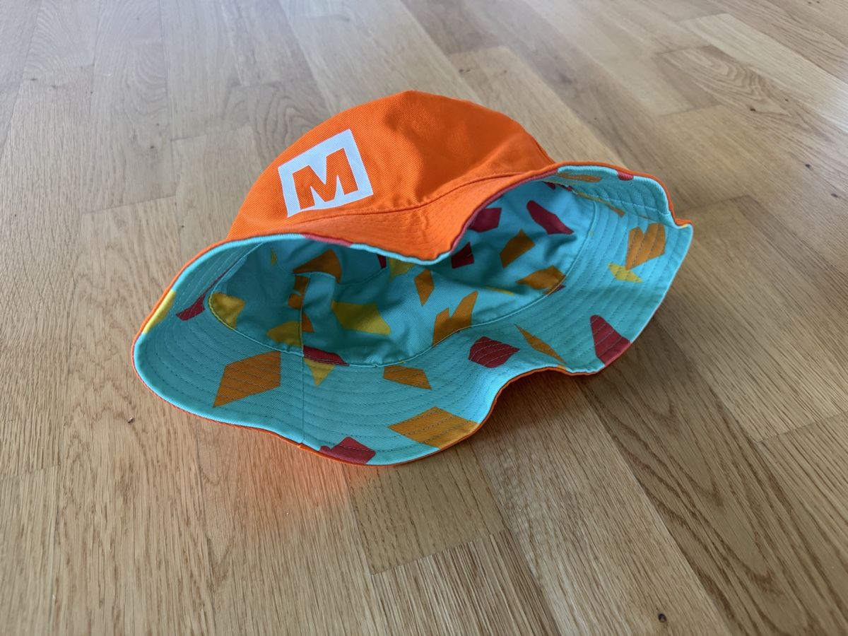 Migros Copricapi, berretti & cappellini: Migros Merci Wendehut / Sonnenhut – Nuovo (secondo la descrizione) da Zürich venduto da wtpooh 3