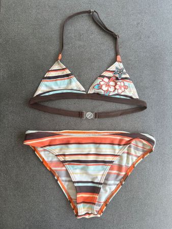 Sommer Bikini, gestreift, Gr. 128, Mädchen