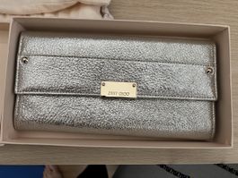 Jimmy Choo Silver Clutch - full set!