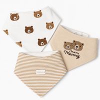 Baby Dreieckstücher Lätzchen 3er Set 100% Baumwolle