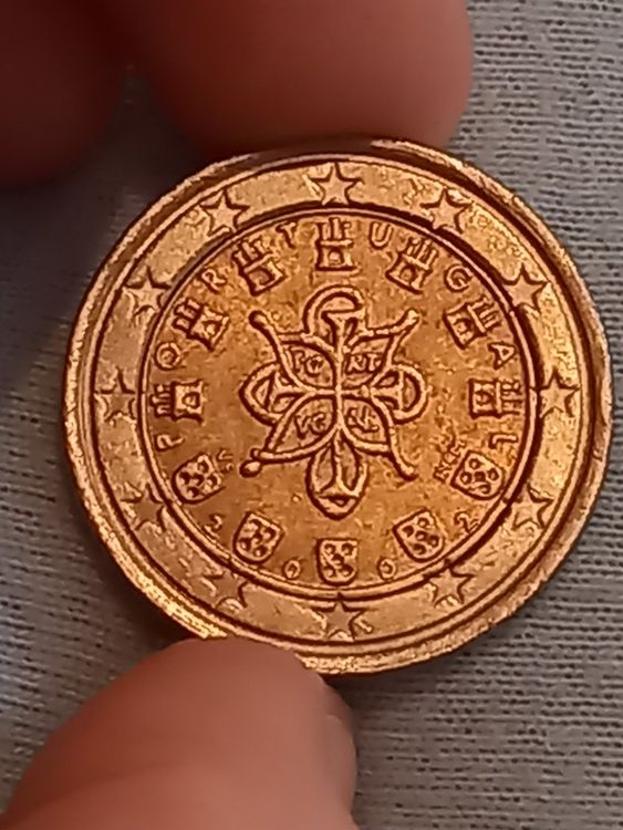 2 Euro Munze Portugal 2002 Fehlpragung