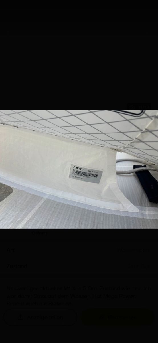 Duotone Surfen: PPC Wing M1 X 5m2 – Gebraucht aus La Punt Chamues-ch von Robin.Hofer 8
