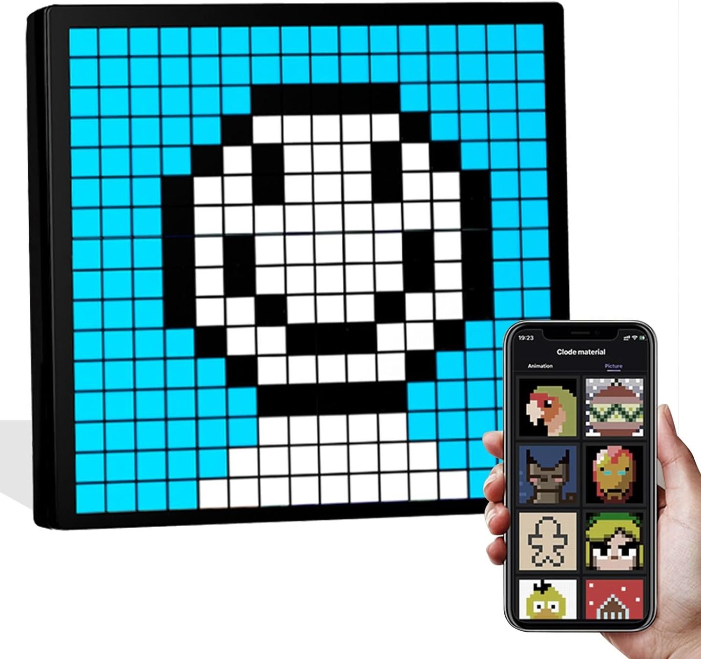 Cornici: 20cm Art Digitaler Bilderrahmen / RGB LED Panel 16x16 Pixel – Nuovo e nell'imballaggio originale da Châtelaine venduto da topshop.switzerland