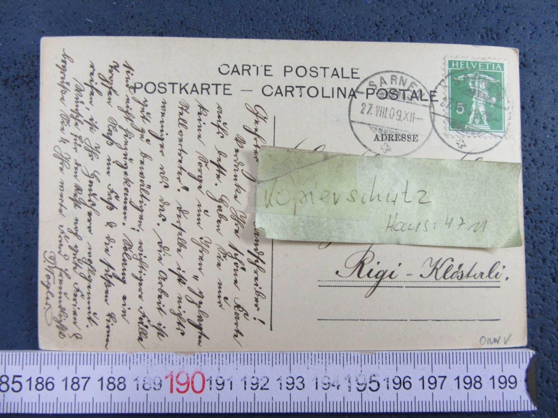 Cartoline postali: MELCHAABRÜCKE 1909 AK ONW – Usato da Ettingen venduto da Hausi4711 1