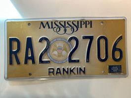 🇺🇸 U.S. Autoschild, Mississippi RA2 2706 - ORIGINAL