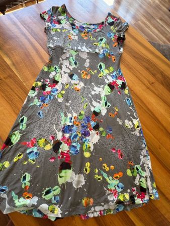 FOX'S Traum Sommerkleid kunterbuntes farbenfrohes Muster 40