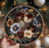 DIY-Stickerei-Set-Blumen-Geschenk-Dekoration-Sticken