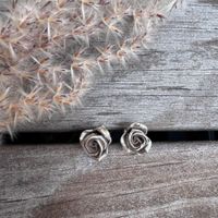 Filigrane 925 Sterlingsilber ROSEN Ohrstecker