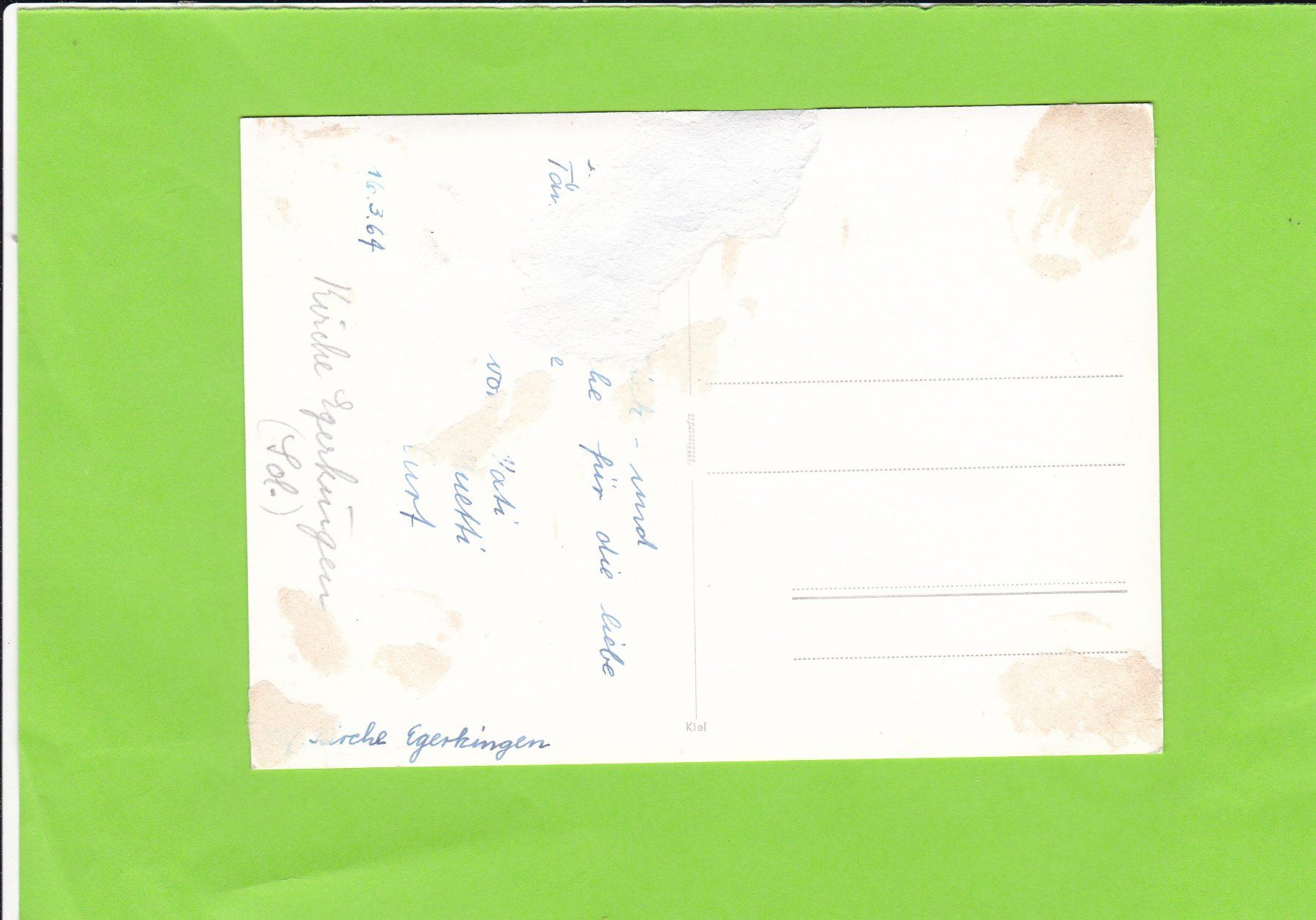 Cartoline postali: Kirche Egerkinden – Usato da St. Peterzell venduto da neckertal 1