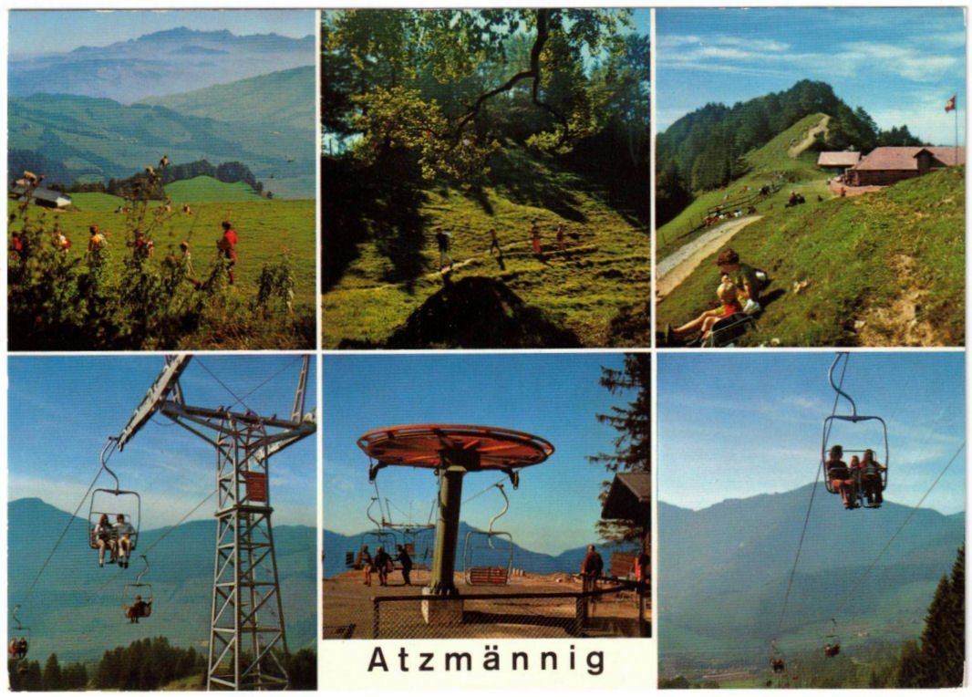 Cartoline postali: Goldingen - 6 Bild AK Atzmännig – Usato da Binningen venduto da Mountainrider