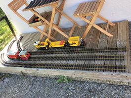 Playmobil LGB Eisenbahn Waggons und Lokomotive mit Zubehör