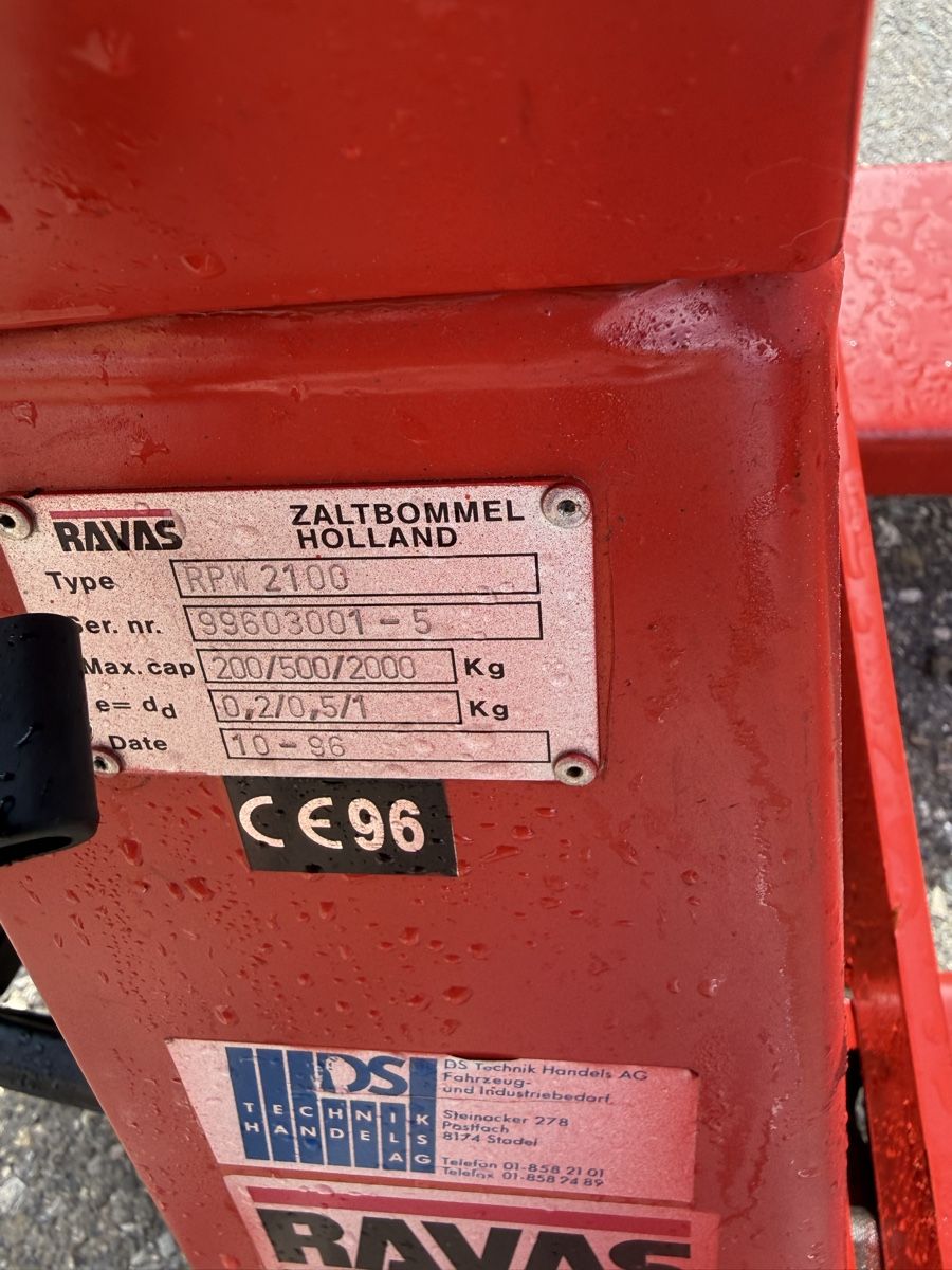 Carrelli elevatori e a forche: Ravas Hubwagen mit Waage – Usato da Embrach venduto da embr12 2