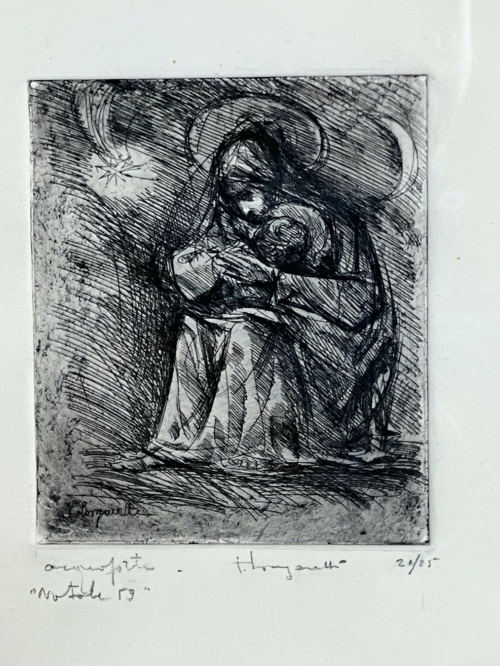 Foto & Immagini: Grafik Maria mit Jesuskind in Bethlehem – Usato da Horw venduto da luzernicus