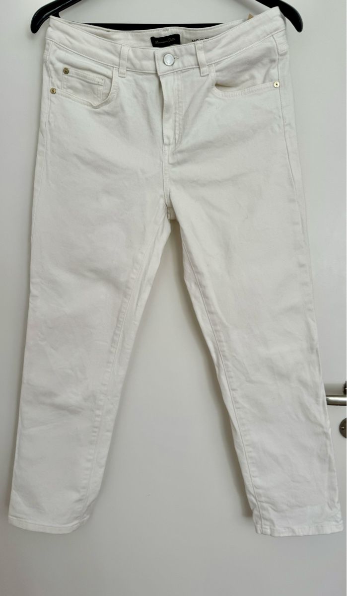 Massimo Dutti Jeans: MASSIMO DUTTI white trousers – Usato da Zürich venduto da pulapula