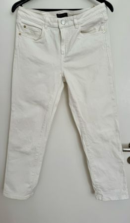 MASSIMO DUTTI white trousers